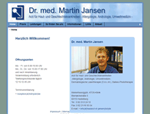 Tablet Screenshot of hautarzt-dr-jansen.de